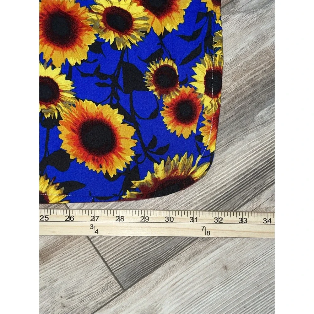 **Handmade‎ Baby Infant Car Seat Canopy-Cover Floral Blue Sunflower